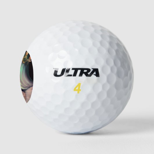 Adorable Big Mit Augen Queen Golfball (Logo)