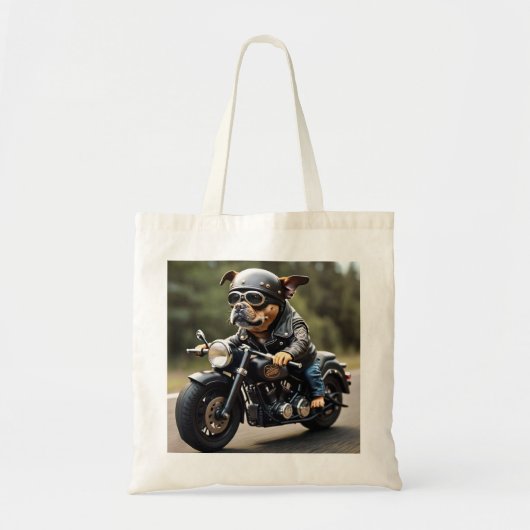 Adorable Biker Dog Tasche (Vorne)