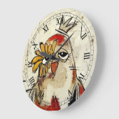 Adorable Bird Princess Wall Clock! Große Wanduhr (Winkel)