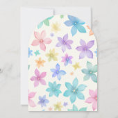 Adorable Bird Schwestern Sweet Pastel Double Birth Einladung (Rückseite)