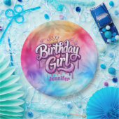 Adorable Birthday Girl Paper Plate Pappteller (Party)