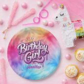 Adorable Birthday Girl Paper Plate Pappteller (Party)