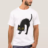 Adorable Black Cat Halloween T-Shirt (Vorderseite)