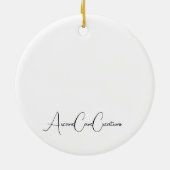 Adorable Black Cat Ornaments Keramik Ornament (Hinten)