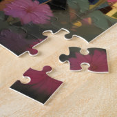 Adorable Black Chihuahua Welpe mit Wildblumen Puzzle (Seite)