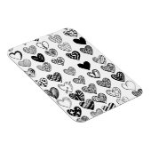 Adorable Black Heart Scribble Zeichnend Magnet (Rechte Seite)