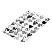 Adorable Black Heart Scribble Zeichnend Magnet (Linke Seite)