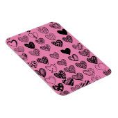 Adorable Black Heart Scribble Zeichnend Magnet (Rechte Seite)