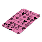 Adorable Black Heart Scribble Zeichnend Magnet (Linke Seite)