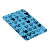 Adorable Black Heart Scribble Zeichnend Magnet (Rechte Seite)
