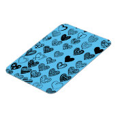 Adorable Black Heart Scribble Zeichnend Magnet (Linke Seite)