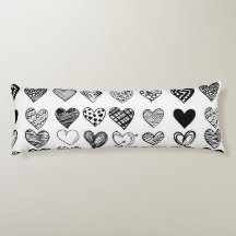 Adorable Black Heart Scribble Zeichnend