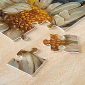 Adorable Black Kitten unter Blume Puzzle (Seite)