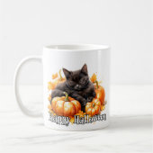 Adorable Black Kitty Cat Napping Kaffeetasse (Links)