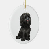Adorable Black Shih Tzu - Just the Dog Ornament (Rechts)