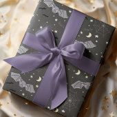 Adorable Black Spooky Niedlich Girly Bats Hallowee Geschenkpapier