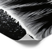 Adorable Black & White Puppy Poster (Ecke)