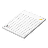 Adorable Bleistift Personalisierte Notepad Notizblock (Rotiert)