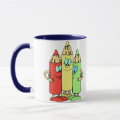 Adorable Bleistift-Zeichen Tasse (Links)