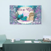 Adorable Blonde Mermaid Princess Baby Dusche Banner (Messeveranstaltung)