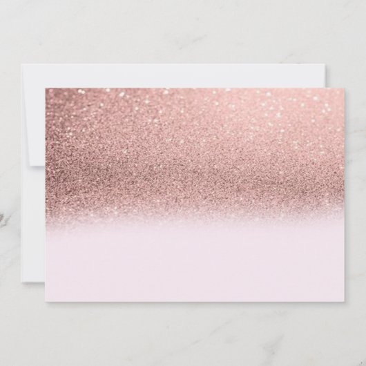 Adorable Bloral , Glitzer Hochzeit Speichern Sie d Save The Date (Rückseite)