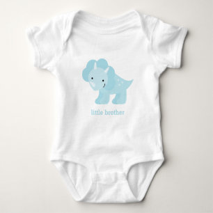 Adorable Blue Baby Dinosaur Strampler