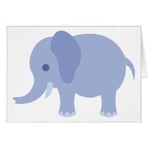 Adorable Blue Baby Elephant