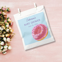 Adorable Blue Donut Baby Dusche Geschenktütchen