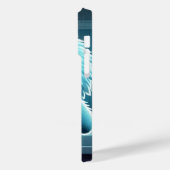 Adorable Blue Fluffy Creature Case-Mate iPhone Hülle (Rückseite / Links)