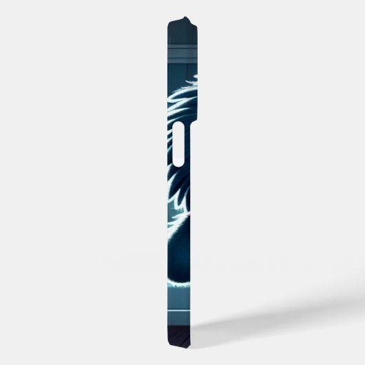 Adorable Blue Fluffy Creature Case-Mate iPhone Hülle (Rückseite / Rechts)