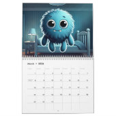 Adorable Blue Fluffy Creature Kalender (Mär 2026)