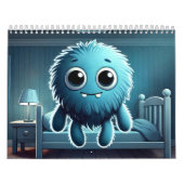 Adorable Blue Fluffy Creature Kalender (Titelbild)