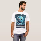 Adorable Blue Fluffy Creature T-Shirt (Vorne ganz)