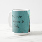 Adorable Blue German Shepherd Puppy Kaffeetasse (Vorderseite Links)