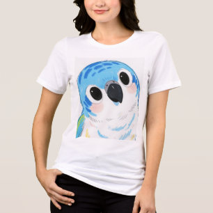 Adorable Blue Parrot Women's T - Shirt