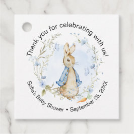 Adorable Blue Peter Rabbit Geschenkanhänger