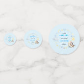 Adorable Blue Table Confetti Konfetti (Rückseiten)