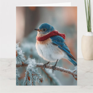 Adorable Bluebird im Scara Karte