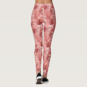 Adorable Blush Pink Cat Leggings (Rückseite)