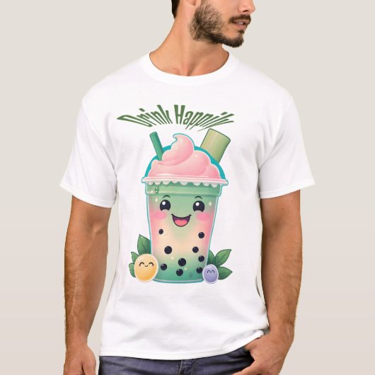 Adorable Boba Yoga T-Shirt - Inner Peas und Boba. (Vorderseite)