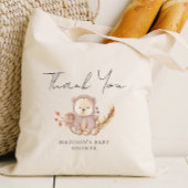 Adorable Boho Botanical Sweet Bear Baby Dusche Tragetasche