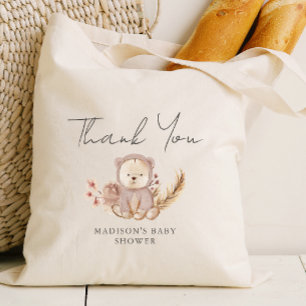 Adorable Boho Botanical Sweet Bear Baby Dusche Tragetasche