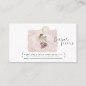 Adorable Boho Elephant Rustic Baby Dusche Begleitkarte (Vorderseite)