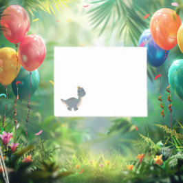 Adorable Boho Gray Dinosaurier Post-it Klebezettel