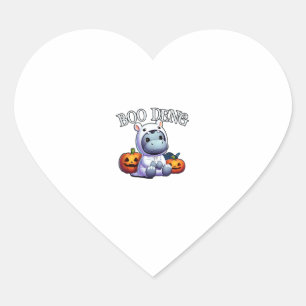 Adorable BOO DENG Mein Moo Thang Halloween Trendin Herz-Aufkleber
