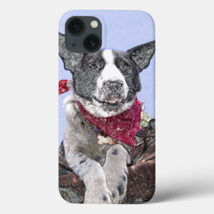 Adorable Border Collie Heeler Mix Dog Sketch Case-Mate iPhone Hülle