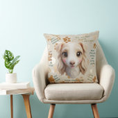Adorable Borzoi Face Cushion Throw Pillow Kissen (Stuhl )