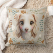 Adorable Borzoi Face Cushion Throw Pillow Kissen (Decke)
