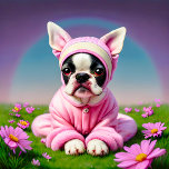 Adorable Boston Terrier in Pink Fuzzy Pjs Magnet<br><div class="desc">Adorable digitale Malerei eines Boston Terrier in Pjs Ich versuchte, Inhalte, die nicht kopiert und über das Internet eingefügt werden, zu veröffentlichen. Ich versuche, einzigartige Designs zu machen, die sich etwas anders anfühlen als die normalen. Wenn es etwas gibt, das Sie sehen möchten, schreiben Sie mir eine Nachricht und ich...</div>