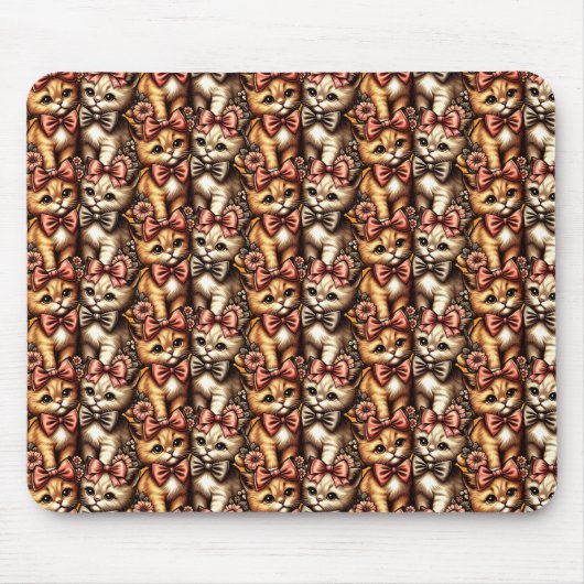 Adorable Bow-tied Kittens Mousepad (Vorne)